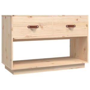 vidaXL Mueble de TV de madera maciza de pino 90x40x60 cm