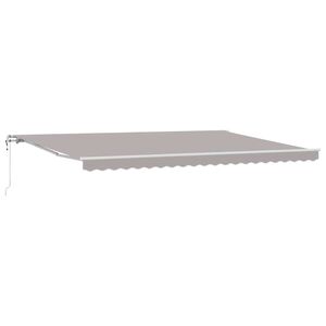 vidaXL Toldo retr&aacute;ctil Gris Claro 500 x 300 cm Tela y Aluminio