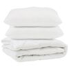 vidaXL Edred&oacute;n con almohada 3 uds. Microfibra