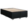 vidaXL Cama box spring con colch&oacute;n tela negro 120x190 cm
