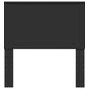 vidaXL Cabecero con cabecera Roble Negro 75 cm Madera contrachapada