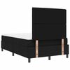vidaXL Cama tipo Box Spring con colch&oacute;n Negro 120 x 190 cm tela