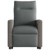 vidaXL Sill&oacute;n el&eacute;ctrico reclinable elevable de tela gris oscuro