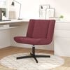 vidaXL Silla giratoria Rojo vino 63 x 75 x 76 cm tela