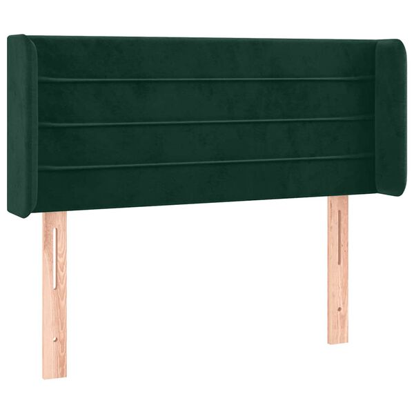vidaXL Cabecero de terciopelo verde oscuro 93x16x78/88 cm