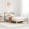 vidaXL Estructura de cama sin colch&oacute;n madera maciza pino 75x190 cm
