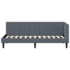 vidaXL Estructura de cama en esquina Gris oscuro 80 cm x 200 cm
