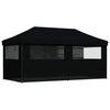 vidaXL Carpa de Fiesta Negro 292 x 580 x 315 cm Tela Oxford