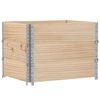 vidaXL Jardinera de madera maciza de pino 80x60 cm
