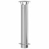 vidaXL Extensi&oacute;n de Chimenea Plateado 35 x 35 x 132 cm