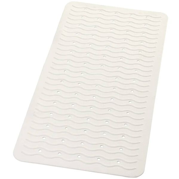 RIDDER Alfombrilla de ba&ntilde;o antideslizante Playa 80x38 cm blanco 68301