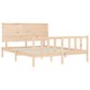 vidaXL Estructura de cama sin colch&oacute;n madera maciza de pino 160x200 cm