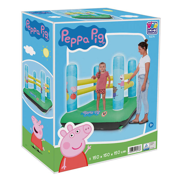 Happy People Castillo hinchable con pelotas Peppa Pig 150x150x150 cm