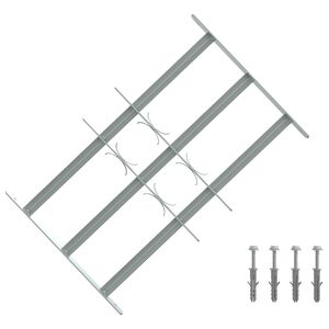 vidaXL Reja de Seguridad para Ventanas con 3 Barandas 3 uds.