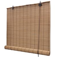 vidaXL Persiana enrollable de bambú marrón 150x160 cm