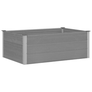 vidaXL Arriate de WPC gris 150x100x54 cm