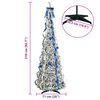 vidaXL &Aacute;rbol de Navidad artificial con 200 LED con soporte 210 cm PVC
