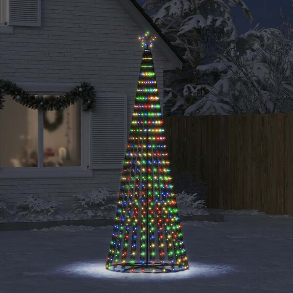vidaXL &Aacute;rbol de Navidad LED 475 LEDs de colores 247 cm