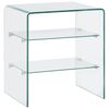 vidaXL Mesa de centro de vidrio templado 50x40x56 cm