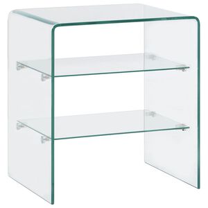 vidaXL Mesa de centro de vidrio templado 50x40x56 cm