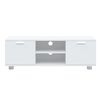 vidaXL Mueble para TV madera contrachapada blanco 120x40,5x35 cm