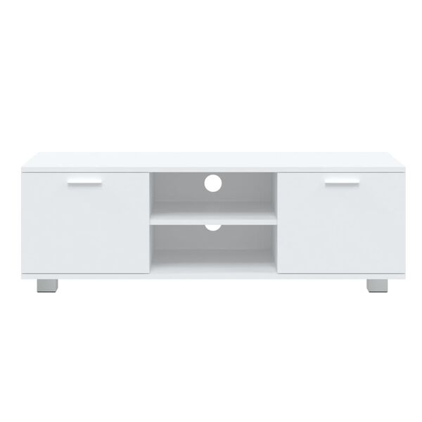 vidaXL Mueble para TV madera contrachapada blanco 120x40,5x35 cm