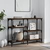 vidaXL Mesa consola madera de ingenier&iacute;a marr&oacute;n roble 102x29x75 cm