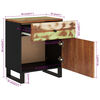 vidaXL Mesita de noche madera reciclada y contrachapada 50x33x60 cm