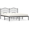 vidaXL Estructura cama sin colchón con cabecero metal negro 183x213 cm