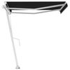 vidaXL Toldo de pie autom&aacute;tico gris antracita 350x250 cm