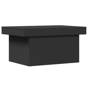 vidaXL Mesa de centro madera de ingenier&iacute;a negro 80x55x40 cm
