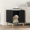 vidaXL Casa para perros Negro 44 x 42 x 49 cm Madera de ingenier&iacute;a
