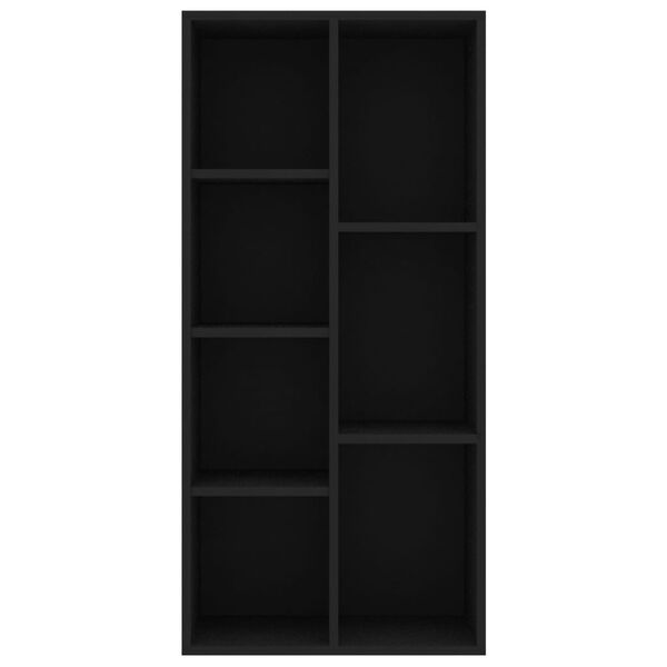vidaXL Estanter&iacute;a de madera contrachapada negro 50x25x106 cm