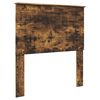 vidaXL Estructura de cama con cabecera Roble ahumado 90 x 190 cm
