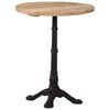 vidaXL Mesa de bistr&oacute; madera de mango rugosa &Oslash;60x76 cm