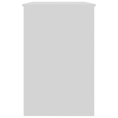 vidaXL Escritorio de madera contrachapada blanco 100x50x76 cm