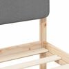 vidaXL Estructura de Cama con Cabecera Tapizada Gris Claro