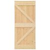 vidaXL Puerta NARVIK Natural 80 x 210 cm Madera de Pino S&oacute;lido