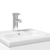 vidaXL Mueble de baño con lavabo integrado blanco