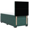 vidaXL Cama box spring con colch&oacute;n terciopelo verde oscuro 90x200 cm