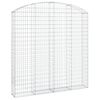 vidaXL Cesta gaviones forma arco hierro galvanizado 200x30x200/220 cm