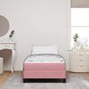vidaXL Cama tipo Box Spring con colch&oacute;n Rosa 80 x 200 cm tela