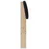 vidaXL Cabecero tapizado Negro 75 cm Madera de pino macizo