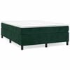 vidaXL Estructura Estructura de cama con somier verde oscuro 140x200cm