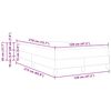 vidaXL Cama tipo Box Spring con colch&oacute;n Azul Oscuro 120 x 210 cm tela