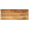 vidaXL Tablero mesa rectangular madera maciza mango rugosa 70x40x2,5cm
