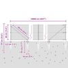 vidaXL Poste de Valla Gris 100 x 0,4 m (malla de 19 x 19 mm)