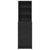 vidaXL Alacena Roble negro 40 x 41 x 135 cm Madera contrachapada