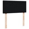 vidaXL Cama box spring con colch&oacute;n tela negro 80x200 cm