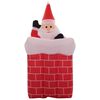 vidaXL Pap&aacute; Noel y chimenea inflables con movimiento y LED IP44 180cm
